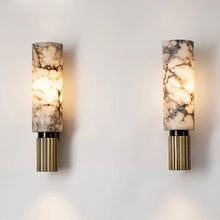 将图片加载到图库查看器,Art Luxury & Natural Marble Wall Lamp