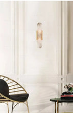将图片加载到图库查看器,Art Natural Marble & Minimalist Wall Lamp